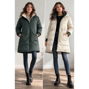 Picture‎ Organic Reversible Puffer Parka Jacket Green Cream Dryplay 5K/5K XL NEW